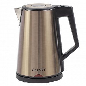 Чайник Galaxy GL 0320 золотой (2 кВт, 1,7л, тройн стенка нерж (8/уп)