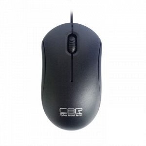 Мышь CBR CM 112 Black, оптика, 1200dpi, офисн., провод 1.1 метра, USB