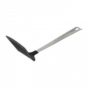 Лопатка с отверстиями нейлоновая, железная ручка, 29,5 см