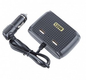 Разветвитель прикуривателя In Car USB &amp; Three Sockets 120W