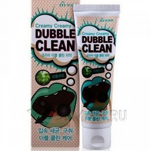 Зубная паста «Mukunghwa»/«Dubble Clean» кремовая с очищающими пузырьками и фитонцидами (коробка) 110 г / 40