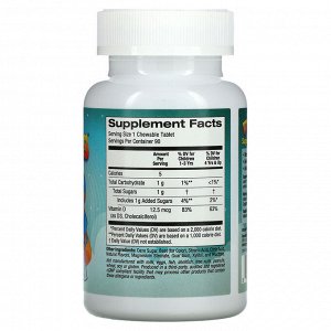 Vitables, жевательный витамин D3 для детей, со вкусом черешни, 12,5 мкг (500 МЕ), 90 жевательных таблеток