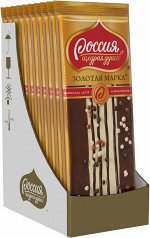 Шоколад Россия - Щедрая душа! золотая марка дуэт в молочном 85 г коробка 10шт