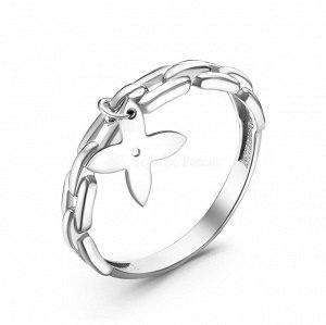 Кольцо из серебра родированное 510-10-450-2р
