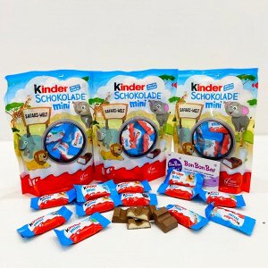 Kinder Schokolade Mini 120g - Немецкие Киндер-мини в упаковке. 19шт