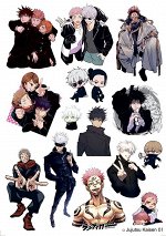 Наклейка &quot;Jujutsu Kaisen 01 (Магическая битва 01)&quot;