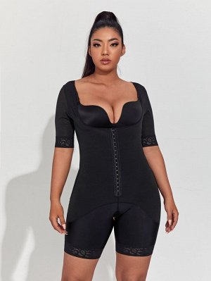 Боди с кружевной отделкой Plus size