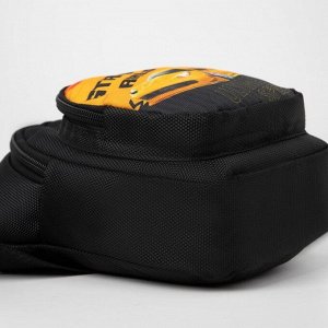 Сумка - рюкзак «Тачка», 15х10х26 см, отд на молнии, н/карман, регул ремень, чёрный