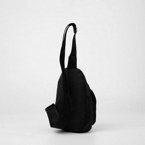 Сумка - рюкзак «Цветы», 15х10х26 см, отд на молнии, н/карман, регул ремень, чёрный