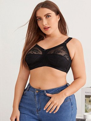 Бюстгальтер Plus size с кружевом