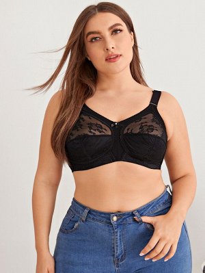 Бюстгальтер Plus size с кружевом