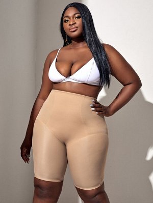 Однотонные нательные шорты Plus size