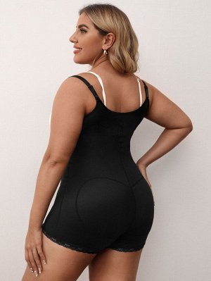 Корректирующее боди Plus size с молнией