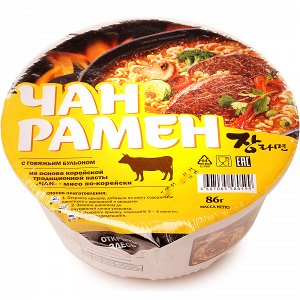 Лапша "Чан Рамен", суп-лапша со вкусом говядины, 86 г