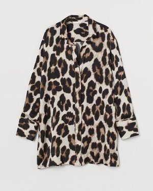 Блузка леопард - самый модный принт и фасон оверсайз