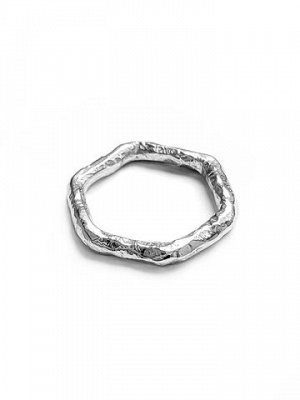 Серебряное кольцо шестигранник "Art"