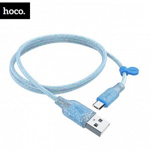 USB Кабель Hoco Silicone U73 Micro USB / 2,4A