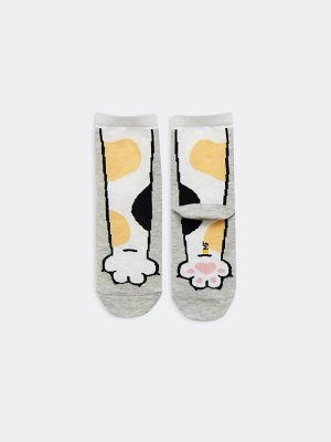 Детские носки с кошачьими лапками (1 упаковка по 5 пар)