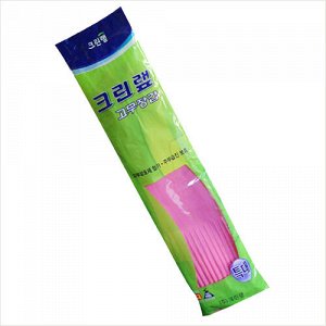 Перчатки из натурального латекса c внутренним покрытием розовые размер XL / 100