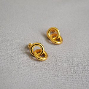 Серьги 'Two rings'