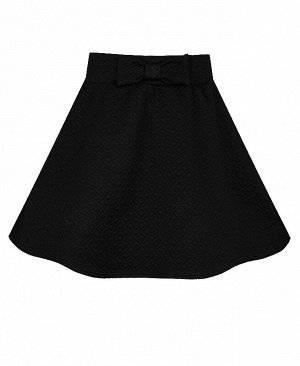 Чёрная школьная юбка для девочки 79066-ДШ21