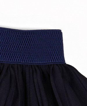 Школьная синяя плиссерованная юбка для девочки