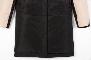 Пальто Пальто зимнее на утеплителе термофин. Удобное пальто прямого силуэта, выделяется
контрастным цветовым сочетанием. Застежка на молнию и планку с
кнопками, боковые карманы имеют оригинальный крой