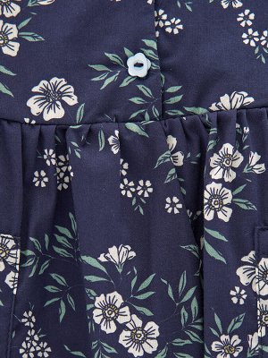 Платье (98-122см) UD 7550(1)цветы/син