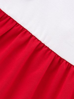 Платье (98-122см) UD 7595(1)бел/красный