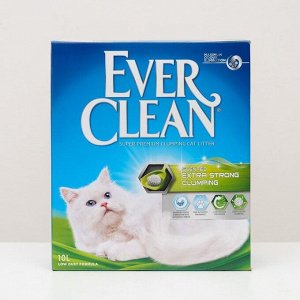 Наполнитель комкующийся Ever Clean EXtra Strong Clumping  Unscented, без ароматизатора, 10л