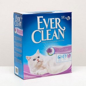 Наполнитель комкующийся Ever Clean Lavender с ароматом лаванды, 10л