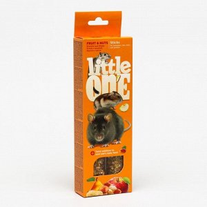 Палочки Little One с фруктами и ореXами для Xомяков, крыс, мышей и песчанок, 2 X 60 г