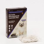 Мультивитаминное лакомcтво GOOD CAT для кошек, против линьки, 90 таб