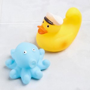 Набор резиновых игрушек для игры в ванной «Малыш и его друзья», виды МИКС