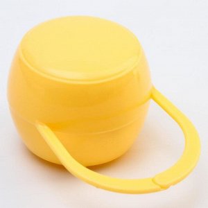 Контейнер для хранения и стерелизации детских сосок и пустышек, цвет желтый