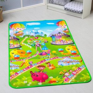 Игровой коврик для детей «Карусель» на фольгированной основе, 180x100 см