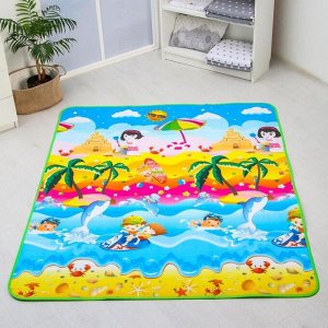 Игровой коврик для детей «Морской мир» на фольгированной основе, 180x150 см