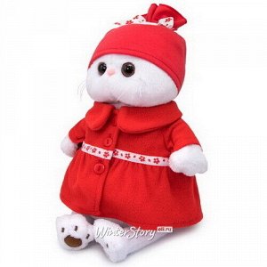 Мягкая игрушка Кошечка Лили в красном пальто 27 см (Budi Basa)
