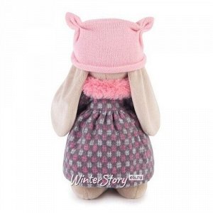 Мягкая игрушка Зайка Ми в пальто и розовой шапке 32 см коллекция Город (Budi Basa)