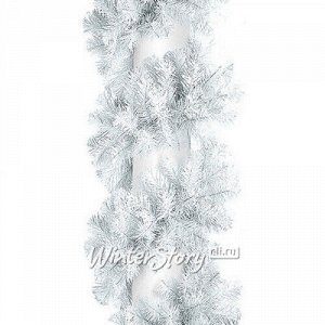 Хвойная гирлянда белая Рождественская 270*23 см, ПВХ (MOROZCO)