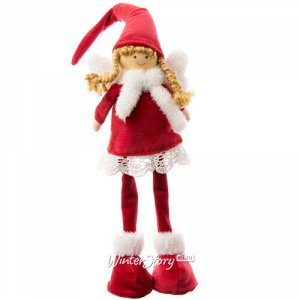 Декоративная фигура Фея Дебора из волшебного Maгдeбуpга 35 см в красном (Due Esse Christmas)