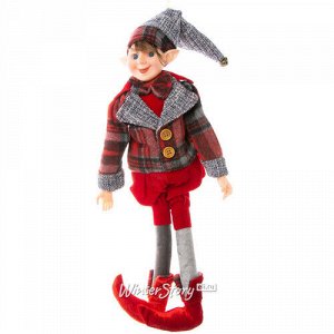 Декоративная фигура Эльф Вилли - Шотландские Сказки 48 см, подвеска (Due Esse Christmas)