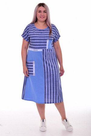 Платье женское 4-098 (голубой)
