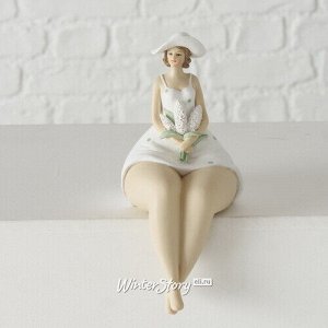 Декоративная статуэтка Леди Кимберли с цветами 18 см (Boltze)