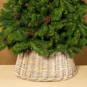Плетеная корзина для елки Кантри Стайл 60*26 см светлое дерево с белым (Koopman)