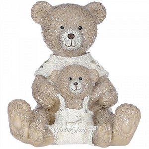 Новогодняя фигурка Медвежья Нежность: Папа и малыш Винни 8 см (Edelman)