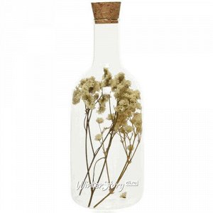 Декоративная бутылка Fleurs de Provence: Blanc 17 см, стекло (Kaemingk)