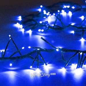 Электрогирлянда Фейерверк Cluster Lights 200 синих микроламп, 2 м, синий ПВХ, соединяемая, IP20 (Snowhouse)