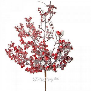 Ветка Красные ягоды в снегу 53 см (Edelman)