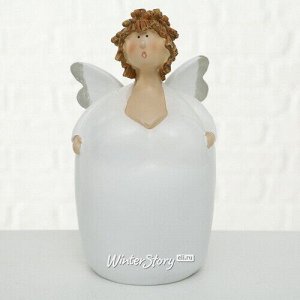 Декоративная фигурка Ангел Флора в белом 25 см (Boltze)